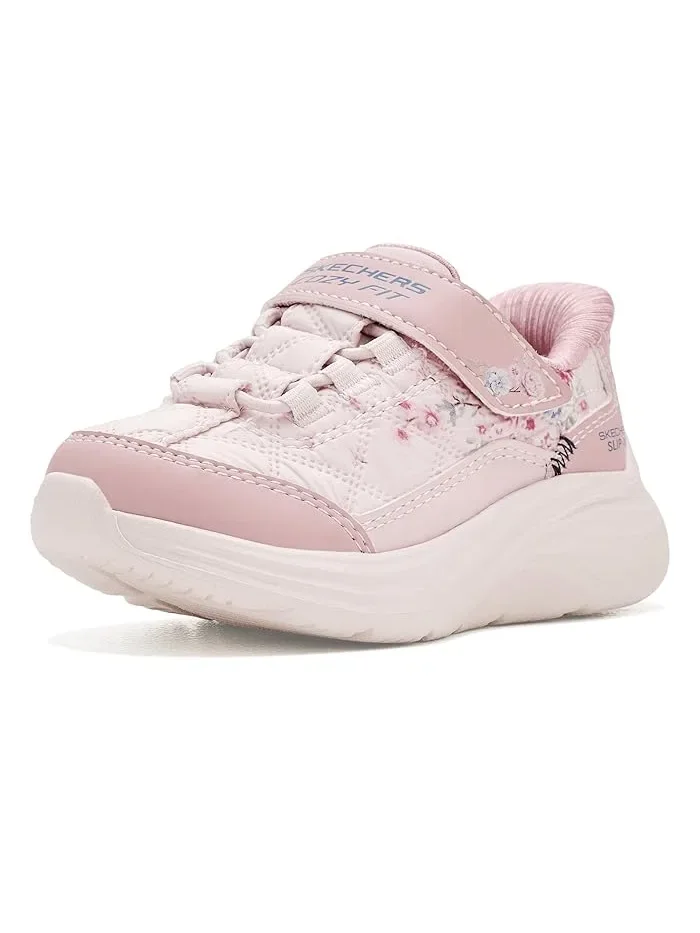 Кроссовки с цветочным принтом Hands Free Slip-Ins-Comfy Sprints SKECHERS KIDS — изображение 1 из 4, розовый
