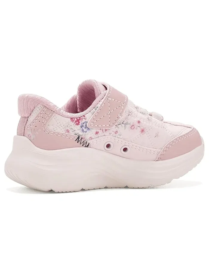 Кроссовки с цветочным принтом Hands Free Slip-Ins-Comfy Sprints SKECHERS KIDS — изображение 3 из 4, розовый