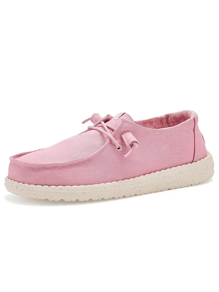 Кроссовки повседневные Wendy Y Stretch Canvas Hey Dude Kids — розовый
