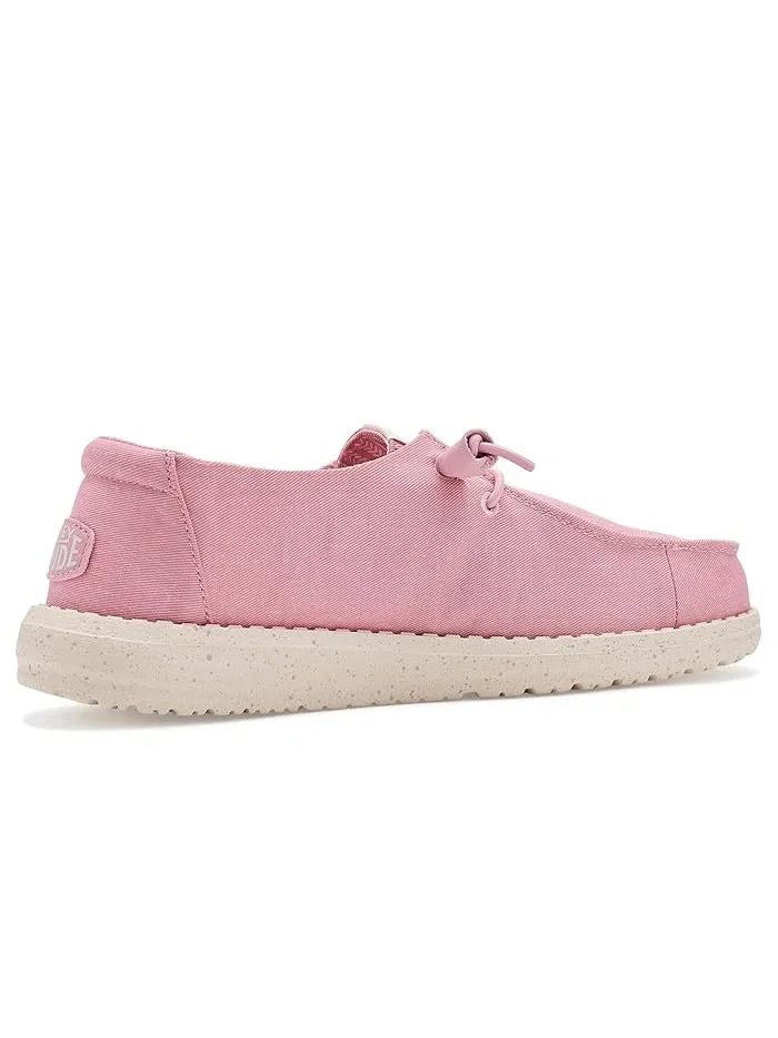 Кроссовки повседневные Wendy Y Stretch Canvas Hey Dude Kids — изображение 3 из 4, розовый