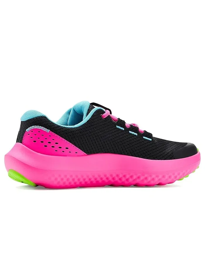 Кроссовки детские Surge 4 Under Armour Kids — изображение 3 из 4, черный/синий/зеленый
