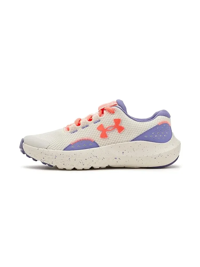 Кроссовки для детей Under Armour Kids Surge 4 — изображение 4 из 4, белый/фиолетовый