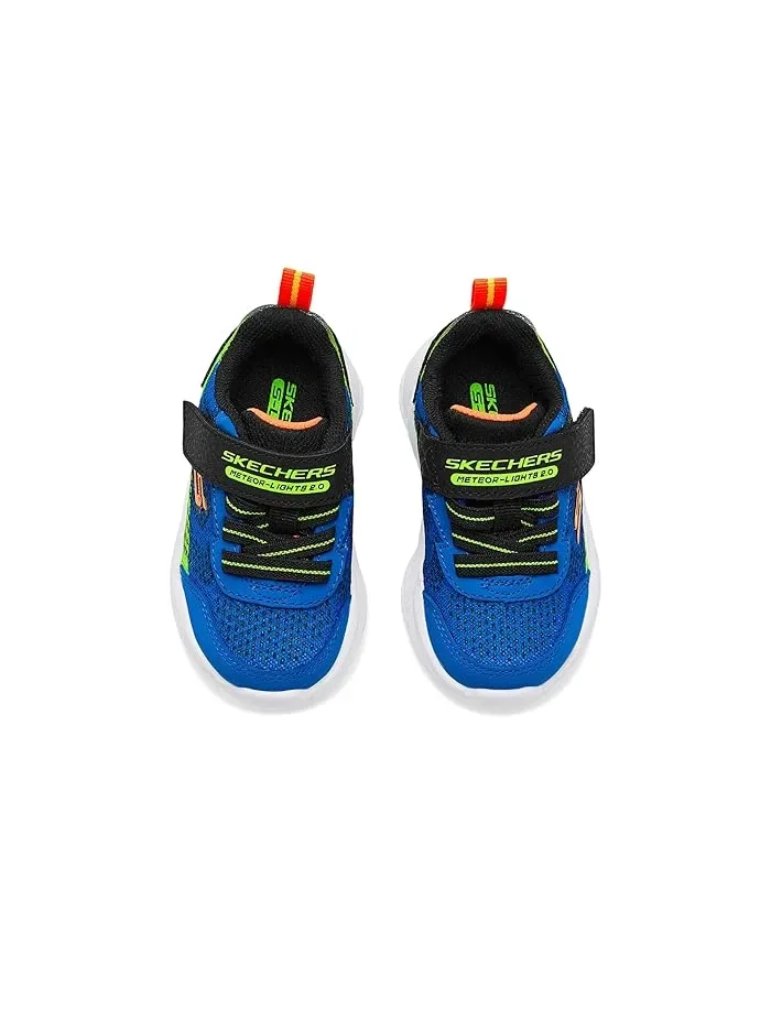 Кроссовки со светящейся подошвой Meteor-Lights 2.0 401490N SKECHERS KIDS — изображение 2 из 4, синий/черный