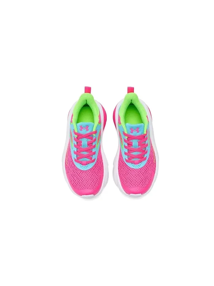Кроссовки Rogue 6 Alternate Lace Under Armour Kids — изображение 2 из 4, розовый/синий/зеленый