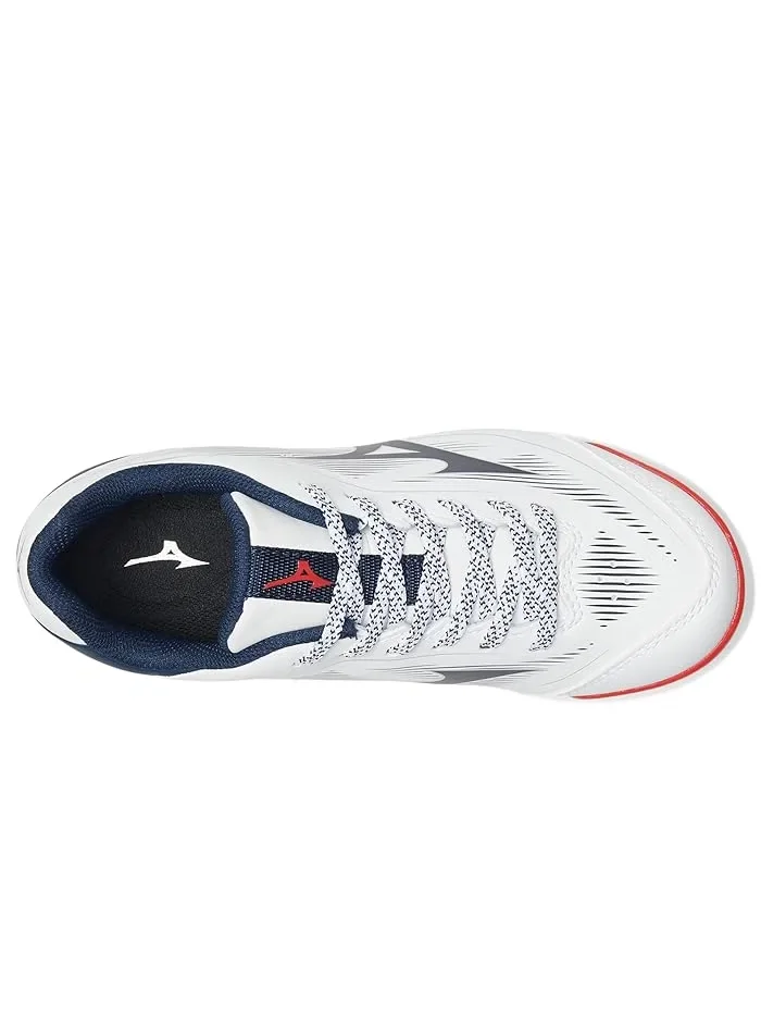 Кроссовки тренировочные Cushionrevo Diamond Jr Mizuno Kids — изображение 2 из 4, белый/темно-синий