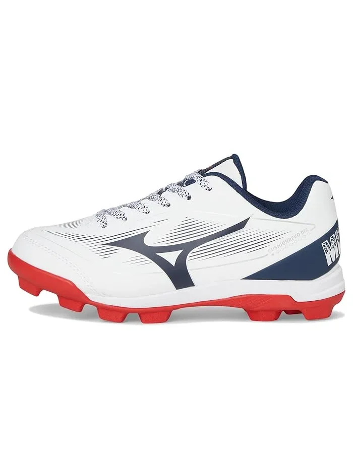 Кроссовки тренировочные Cushionrevo Diamond Jr Mizuno Kids — изображение 4 из 4, белый/темно-синий
