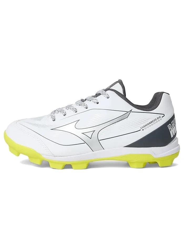 Кроссовки тренировочные Cushionrevo Diamond Jr Mizuno Kids — изображение 4 из 4, белый/желтый