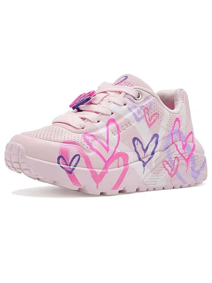 Кроссовки с принтом сердец Uno Lite Skechers Kids