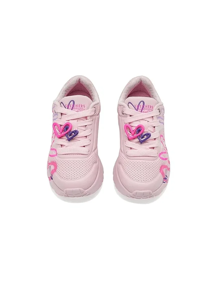 Кроссовки с принтом сердец Uno Lite Skechers Kids — изображение 2 из 4, синий/мульти