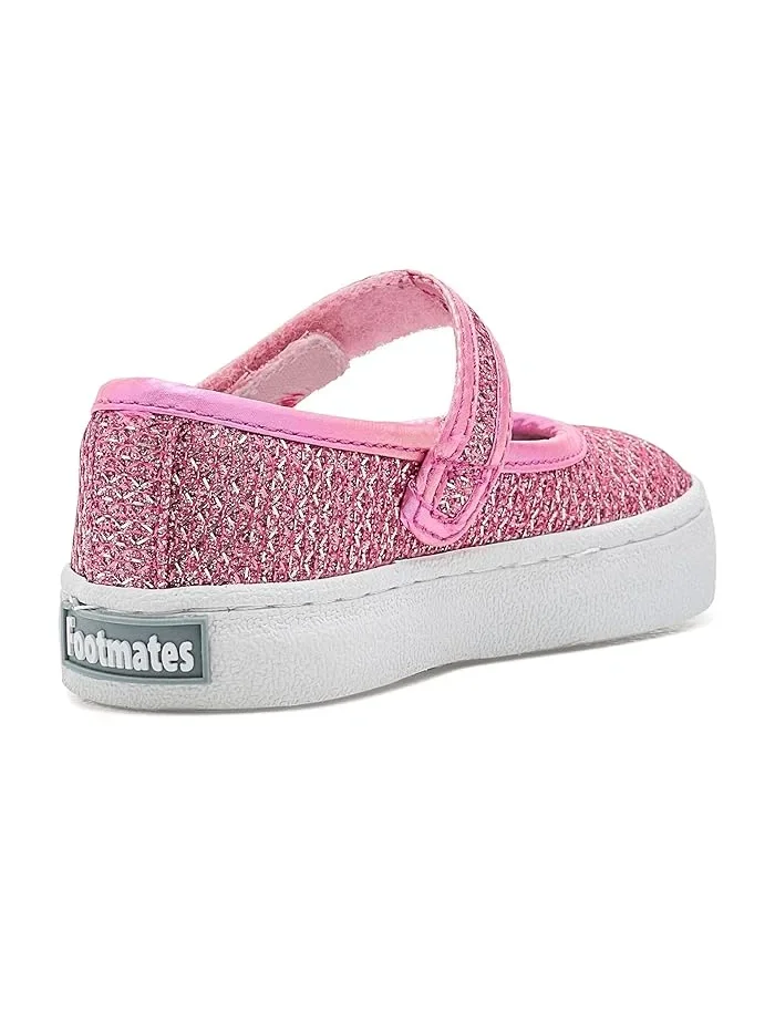 Кроссовки Мэри Джейн Amy Fuchsia Sparkle, FootMates — изображение 3 из 4, фуксия