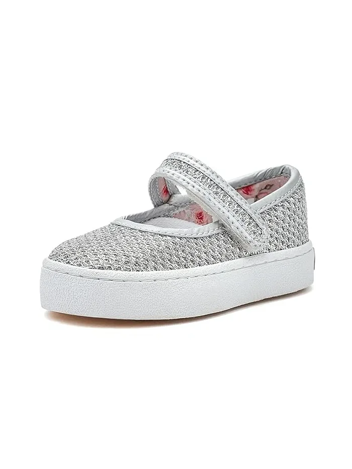 Кроссовки Mary Jane с блестками Amy FootMates — изображение 1 из 4, серебряный