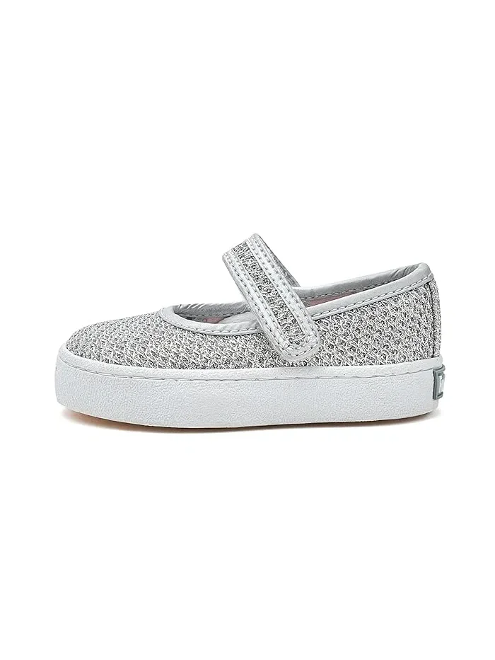 Кроссовки Mary Jane с блестками Amy FootMates — изображение 4 из 4, серебряный