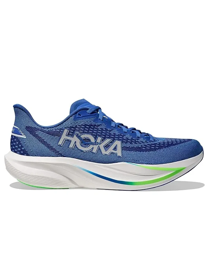 Кроссовки беговые Mach 7 Hoka — изображение 4 из 4, синий/неоновый зеленый