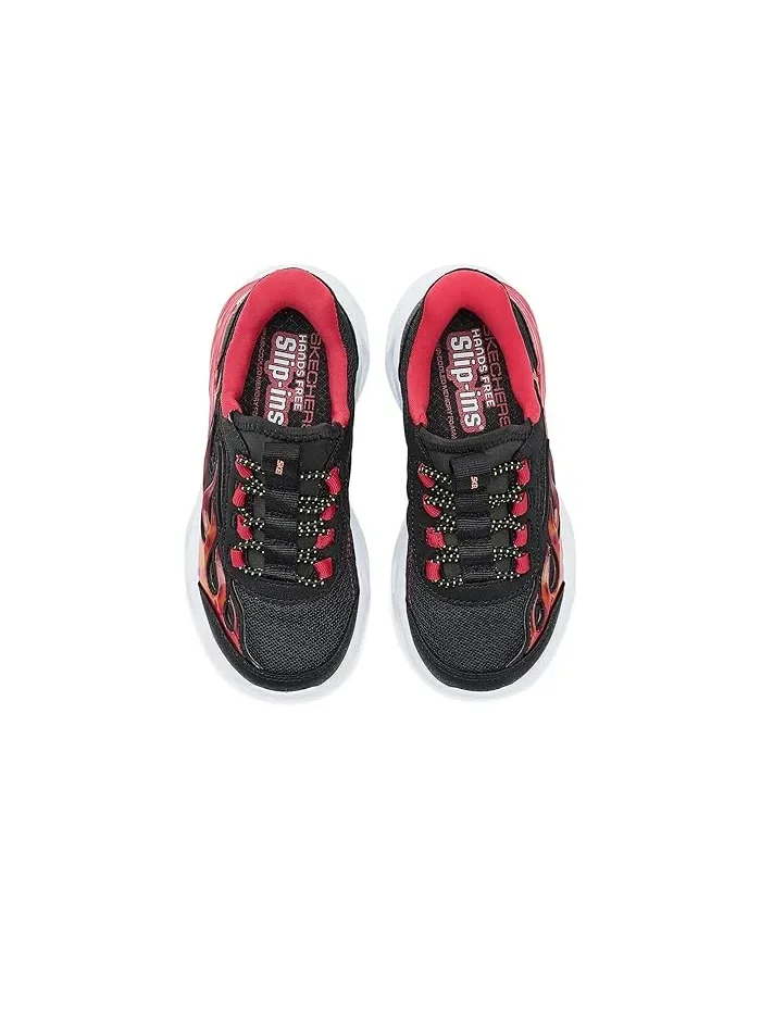 Кроссовки с подсветкой Thermo-Flash 2.0 SKECHERS KIDS — изображение 2 из 4, черный/красный