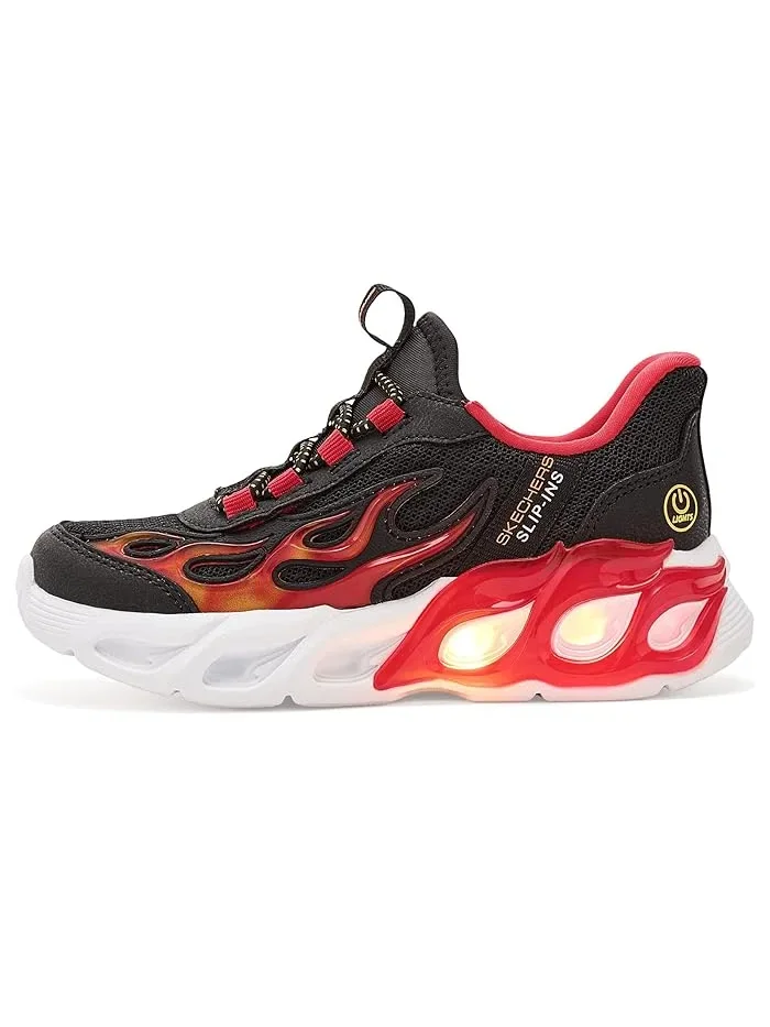 Кроссовки с подсветкой Thermo-Flash 2.0 SKECHERS KIDS — изображение 4 из 4, черный/красный
