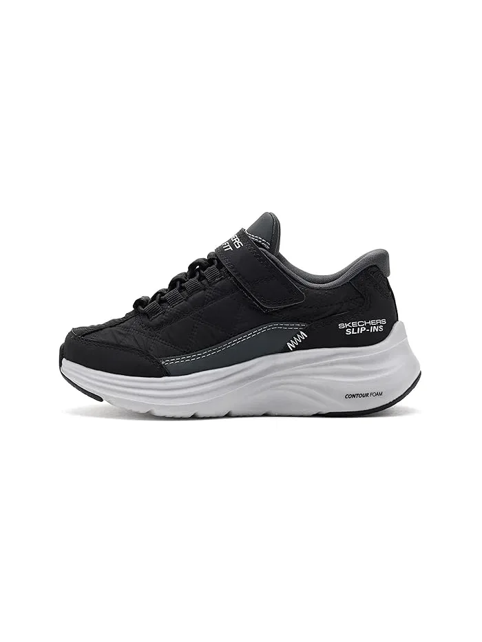 Кроссовки Hands Free Slip-Ins Contour Foam Cozy Fit 404200L SKECHERS KIDS — изображение 4 из 4, черный/белый