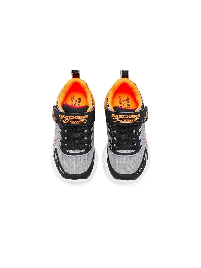 Кроссовки со светящейся подошвой Flex-Glow Ultra SKECHERS KIDS — изображение 2 из 4, черный/темно-серый