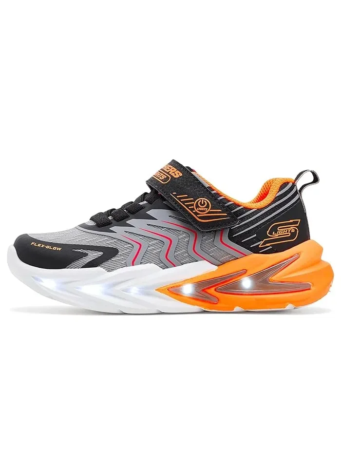 Кроссовки со светящейся подошвой Flex-Glow Ultra SKECHERS KIDS — изображение 3 из 4, черный/темно-серый