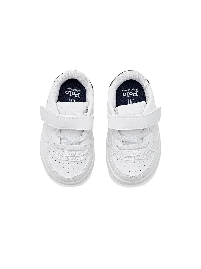 Кроссовки Masters Court PS Polo Ralph Lauren Kids — изображение 2 из 4, белый/темно-синий