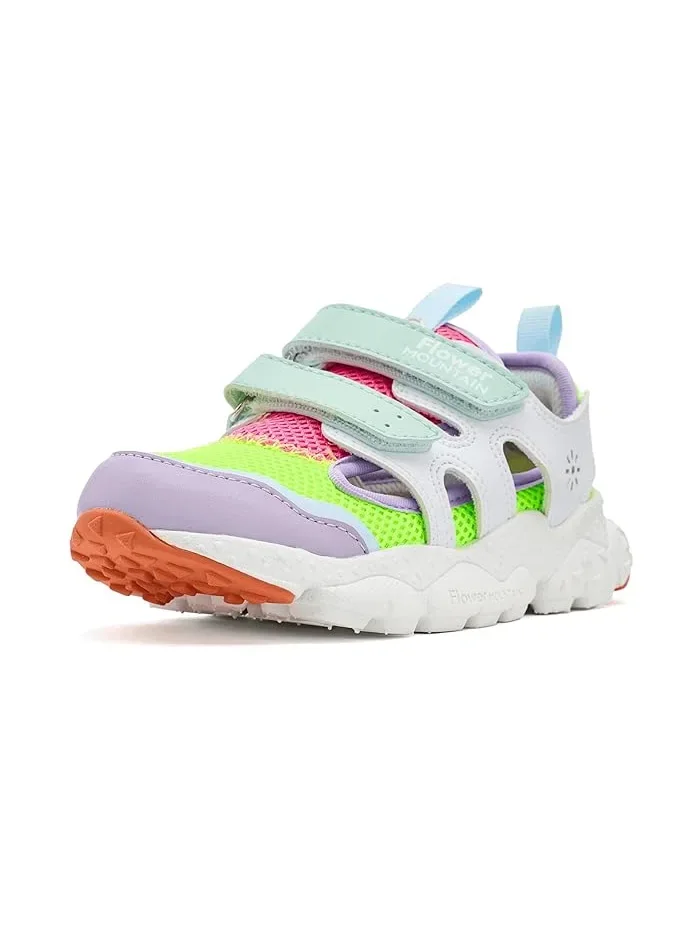 Кроссовки низкие Flower Mountain Goro Junior Naturino, Lilac/Lime/Sage — зеленый