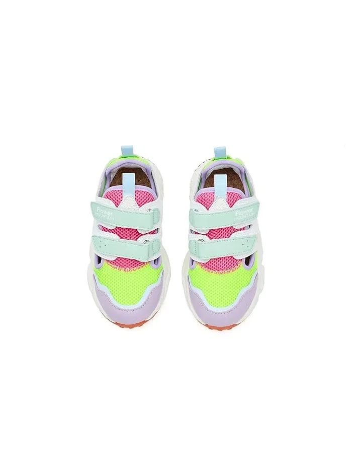 Кроссовки низкие Flower Mountain Goro Junior Naturino, Lilac/Lime/Sage — изображение 2 из 4, сиренево-лайм-мох