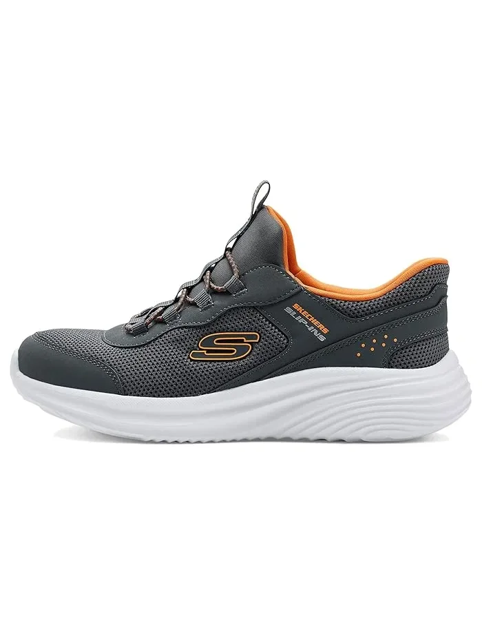 Кроссовки с технологией Hands Free Slip-Ins Bounder Pro 404208L SKECHERS KIDS — изображение 4 из 4, темно-серый