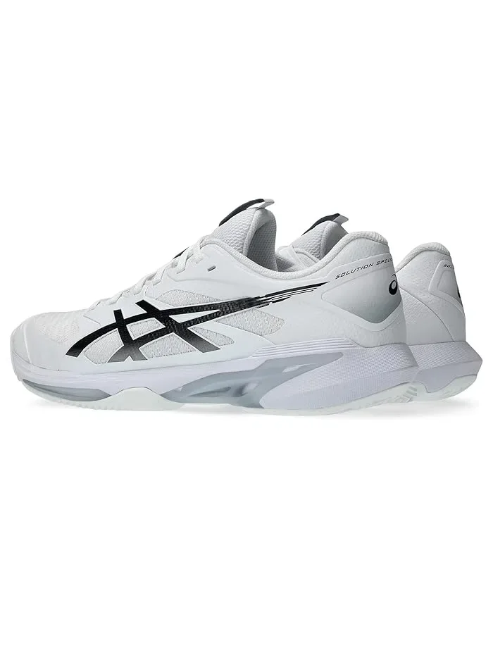 Кроссовки теннисные Solution Speed FF 4 ASICS — изображение 3 из 4, белый/черный