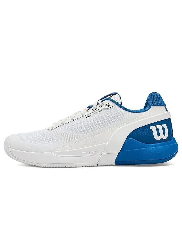 Кроссовки Wilson Rush Pro 5 — изображение 4 из 4, белый/синий/желтый