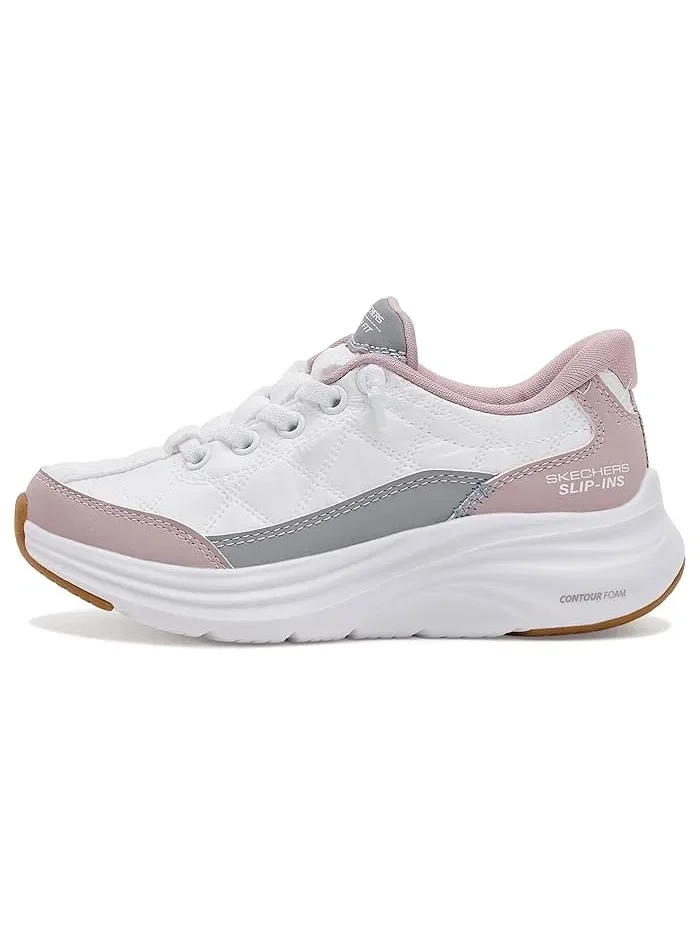 Кроссовки Slip-Ins Contour Foam 303949L SKECHERS KIDS — изображение 4 из 4, белый