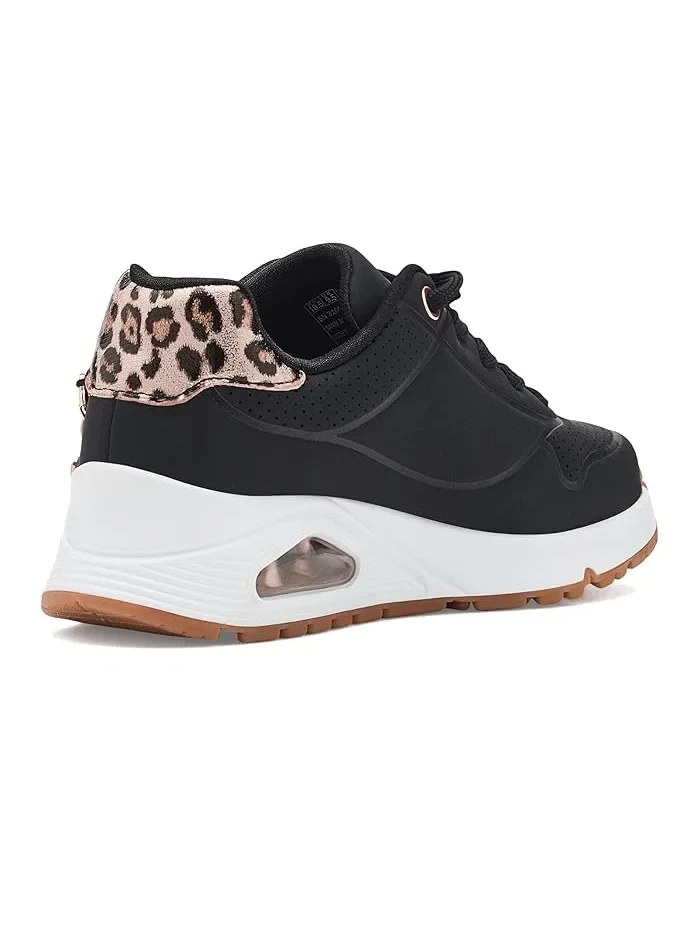 Кроссовки с леопардовым принтом Uno Gen1 SKECHERS KIDS — изображение 3 из 4, черный