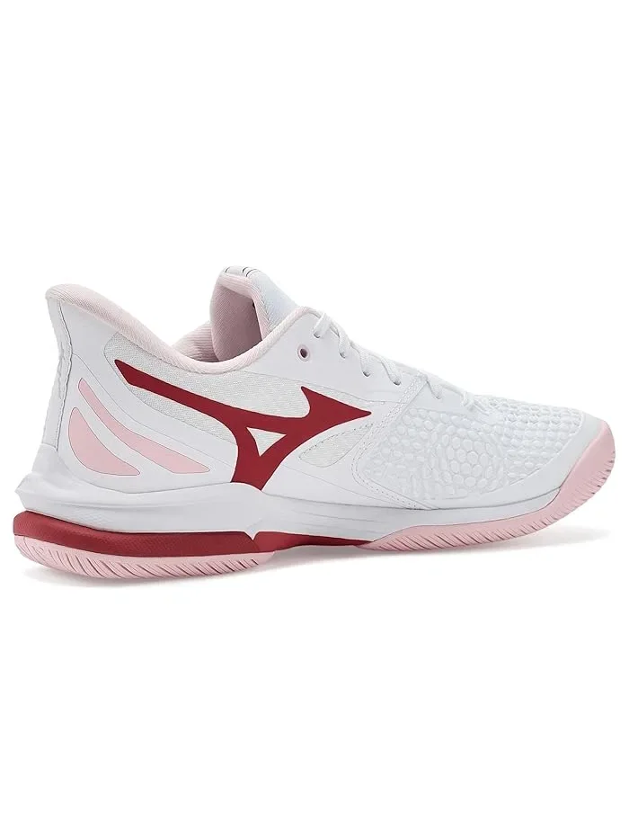 Кроссовки теннисные Wave Exceed Tour 7 AC Mizuno — изображение 3 из 4, белый/красный