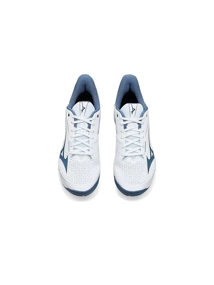 Кроссовки теннисные Wave Exceed Tour 7 AC Mizuno — изображение 2 из 4, белый/синий