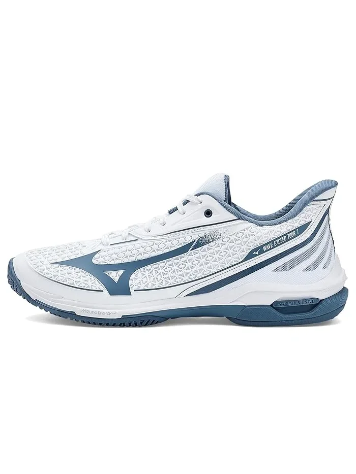 Кроссовки теннисные Wave Exceed Tour 7 AC Mizuno — изображение 4 из 4, белый/синий