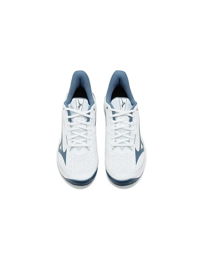 Кроссовки для тенниса Wave Exceed Tour 7 CC Mizuno — изображение 2 из 4, белый/синий