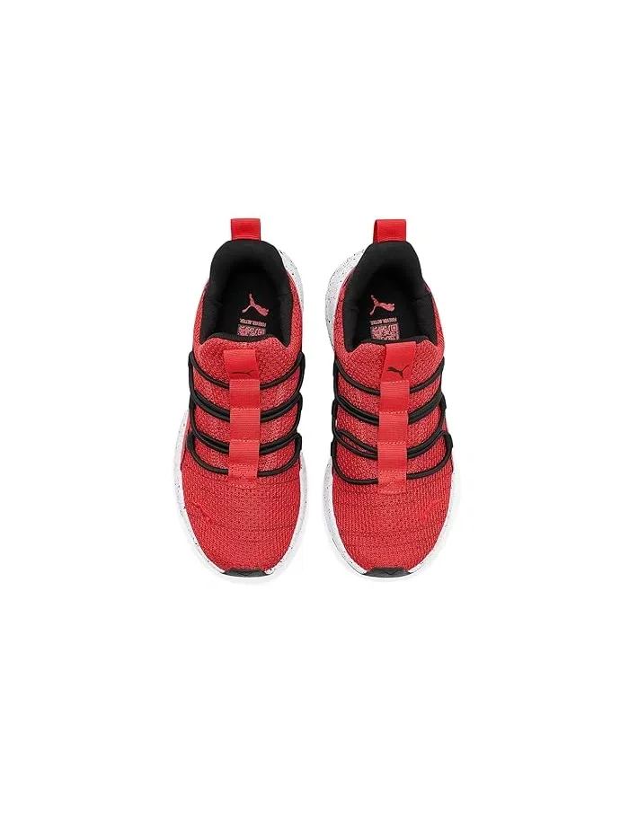 Кроссовки slip-on PUMA Kids One 4 All — изображение 2 из 4, красный/черный/белый