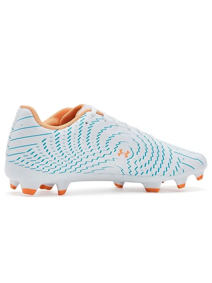 Кроссовки футбольные Mach 1 Select Under Armour — изображение 3 из 4, белый/синий/оранжевый
