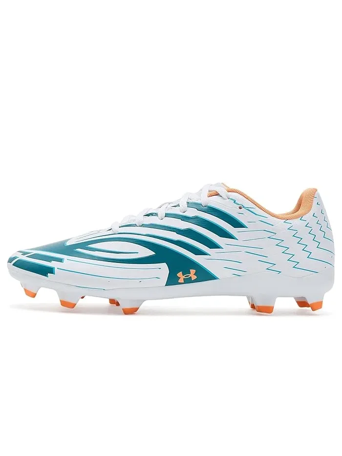 Кроссовки футбольные Mach 1 Select Under Armour — изображение 4 из 4, белый/синий/оранжевый