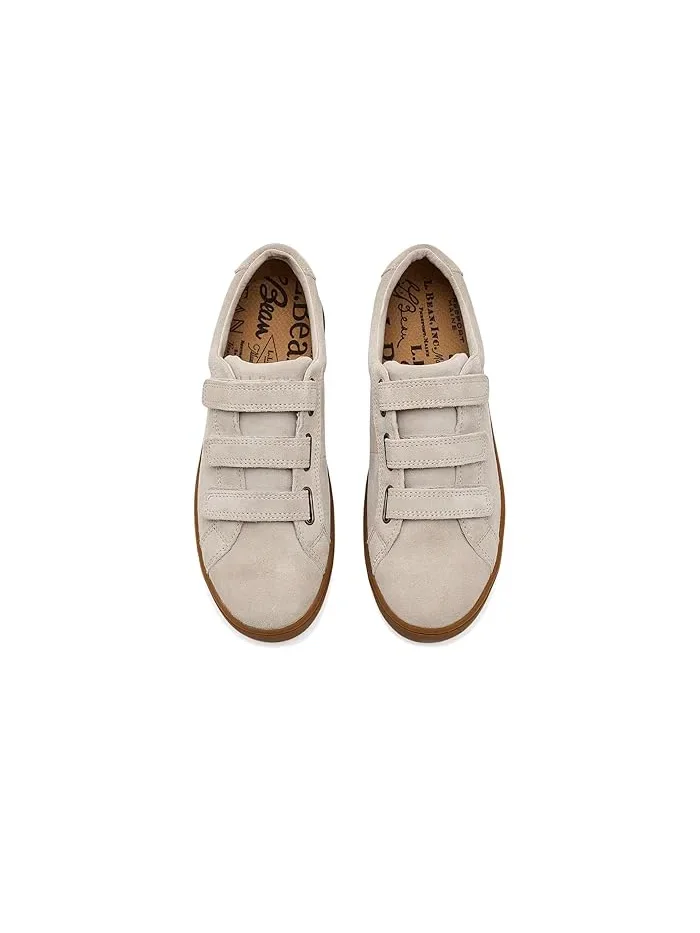 Кроссовки кожаные Eco Bay Leather Triple Velcro L.L.Bean, Shore/Gum — изображение 2 из 4, бежевый