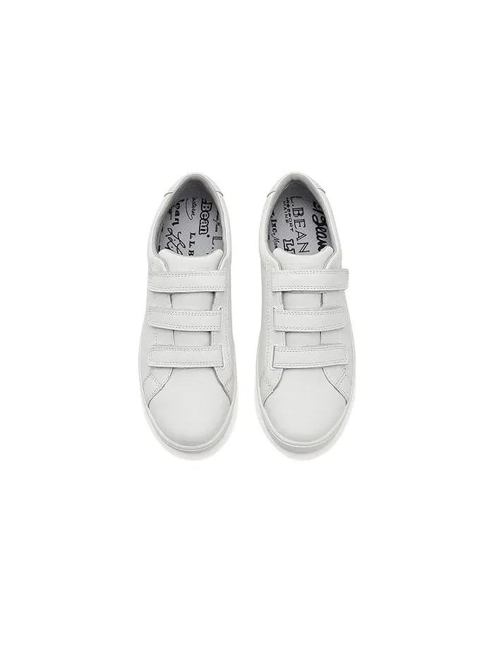 Кроссовки кожаные Eco Bay Leather Triple Velcro L.L.Bean — изображение 2 из 4, белый