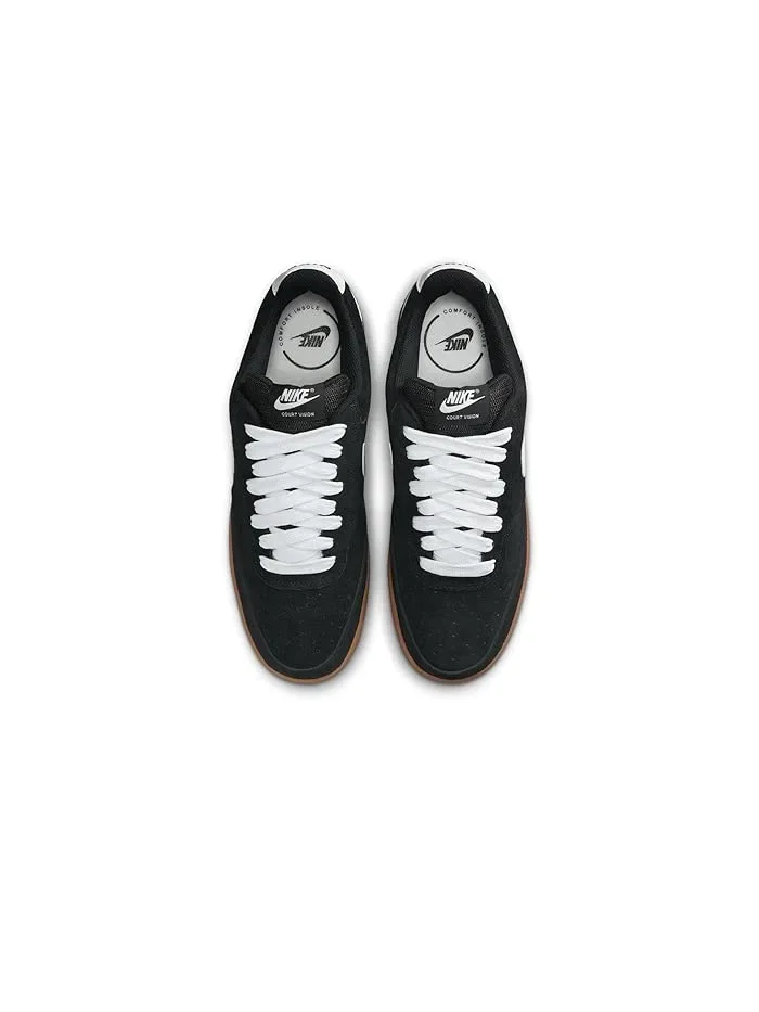 Кроссовки Nike Court Vision Low Flyease — изображение 2 из 4, черный/белый/коричневый