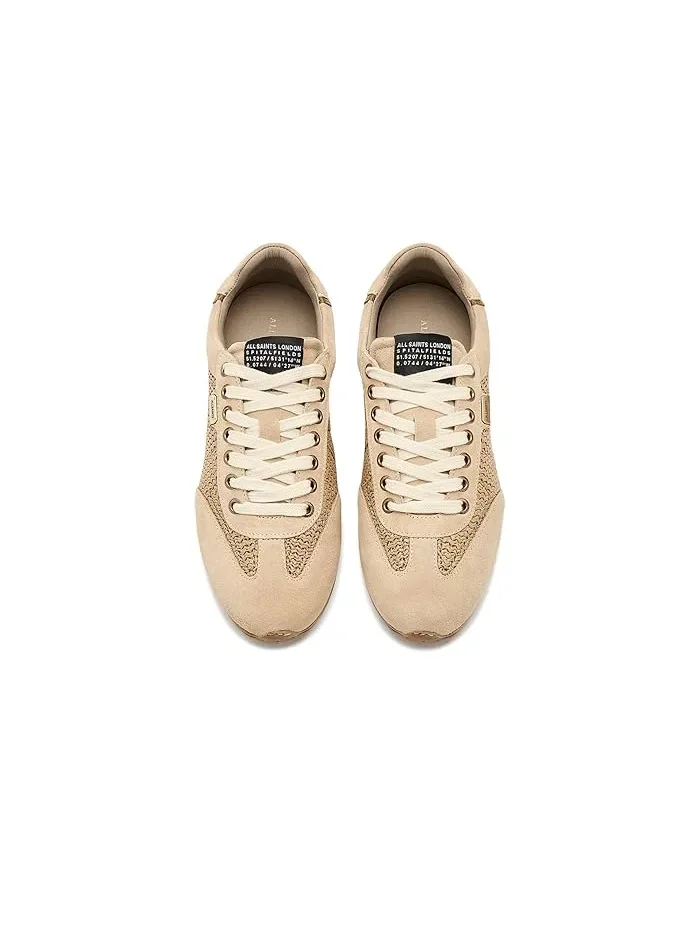 Кроссовки Liam Low Top AllSaints — изображение 2 из 4, белый/песочный