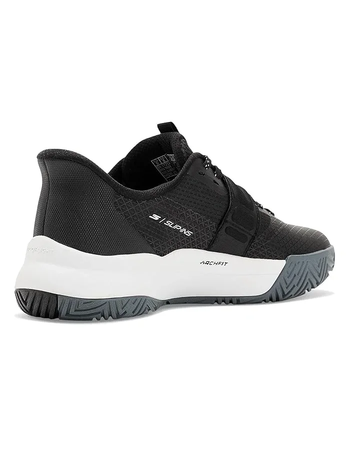 Кроссовки с липучкой Viper Court Elite 2.0 SKECHERS — изображение 3 из 4, черный/белый
