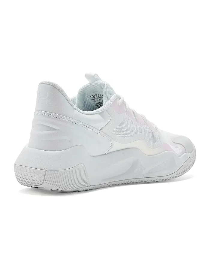 Кроссовки для волейбола Ace Low 2 Under Armour — изображение 3 из 4, белый/белый/серый