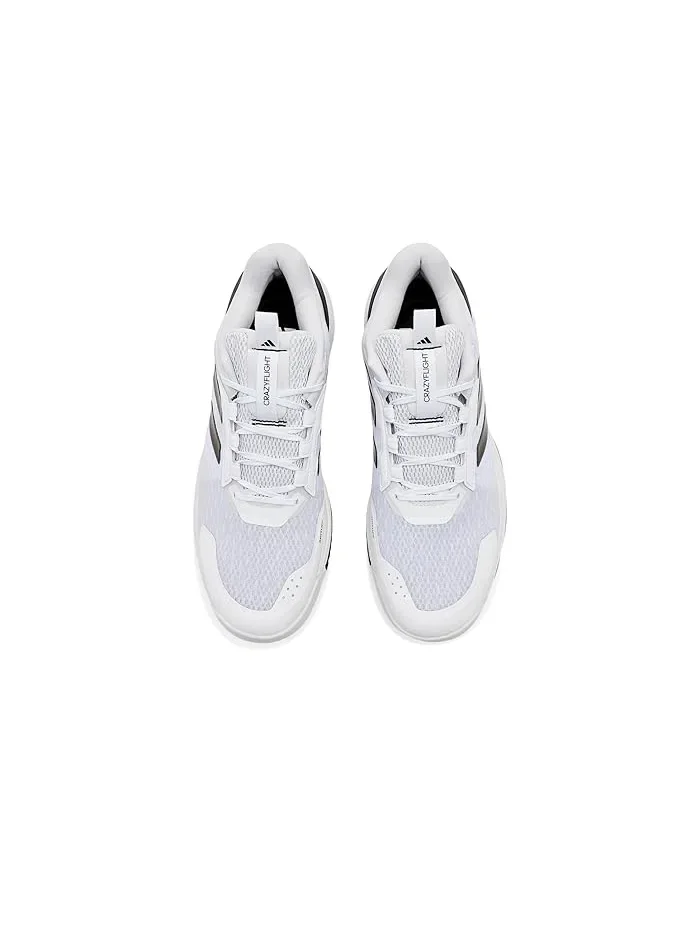 Кроссовки для зала Crazyflight 6 Adidas — изображение 2 из 4, белый/черный/белый