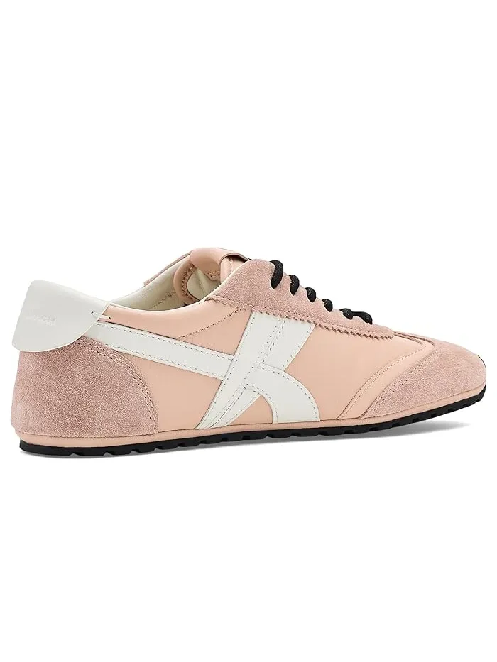 Кроссовки замшевые Hank Field Sneakers Tory Burch — изображение 3 из 4, розовый//кремовый