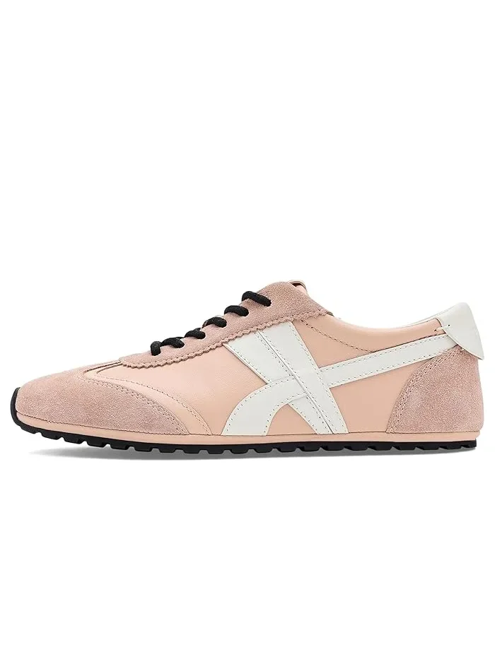 Кроссовки замшевые Hank Field Sneakers Tory Burch — изображение 4 из 4, розовый//кремовый