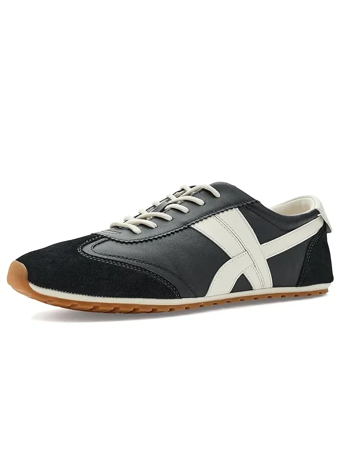 Кроссовки замшевые Hank Field Tory Burch — изображение 1 из 4, черный/кремовый/черный