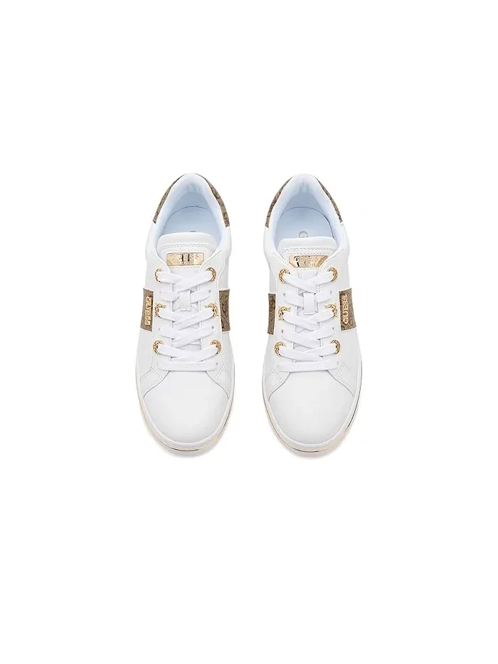 Кроссовки GUESS Stew — изображение 2 из 4, белый/золотистый мульти