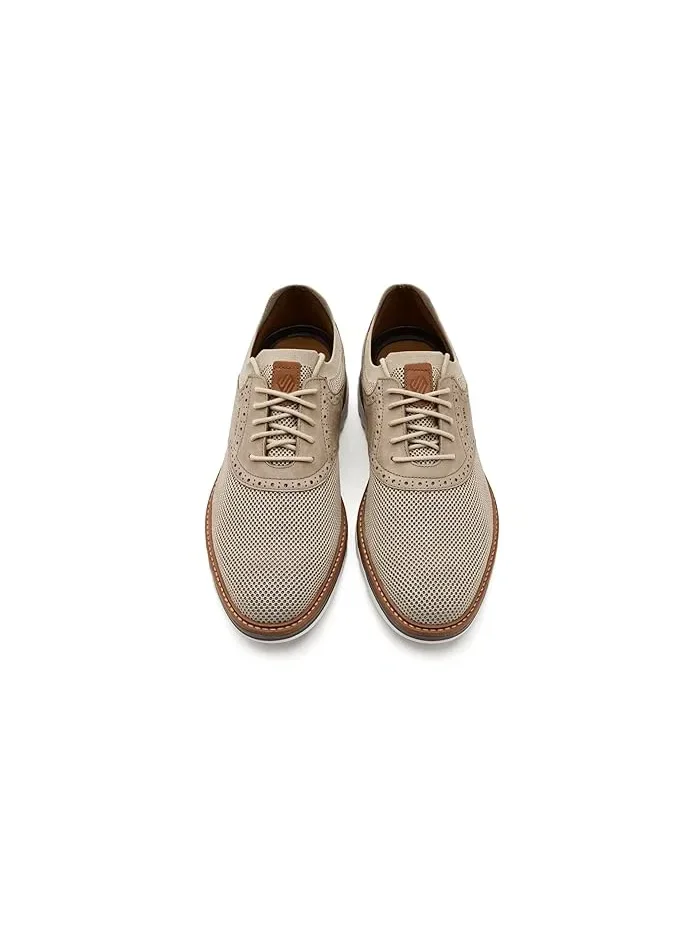 Кроссовки Braxton Knit Saddle Johnston & Murphy — изображение 2 из 4, бежевый