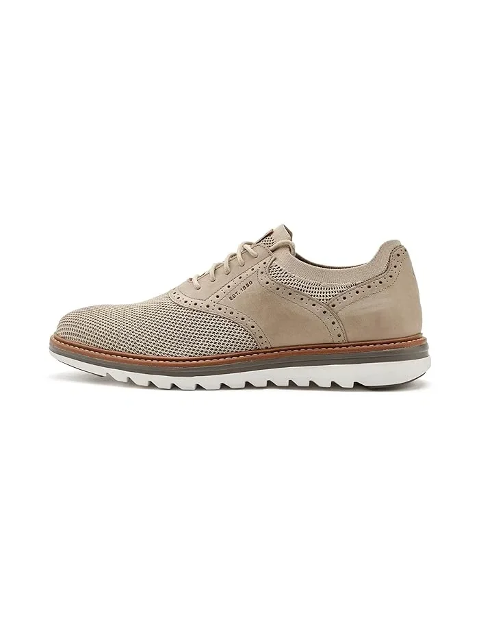 Кроссовки Braxton Knit Saddle Johnston & Murphy — изображение 4 из 4, бежевый